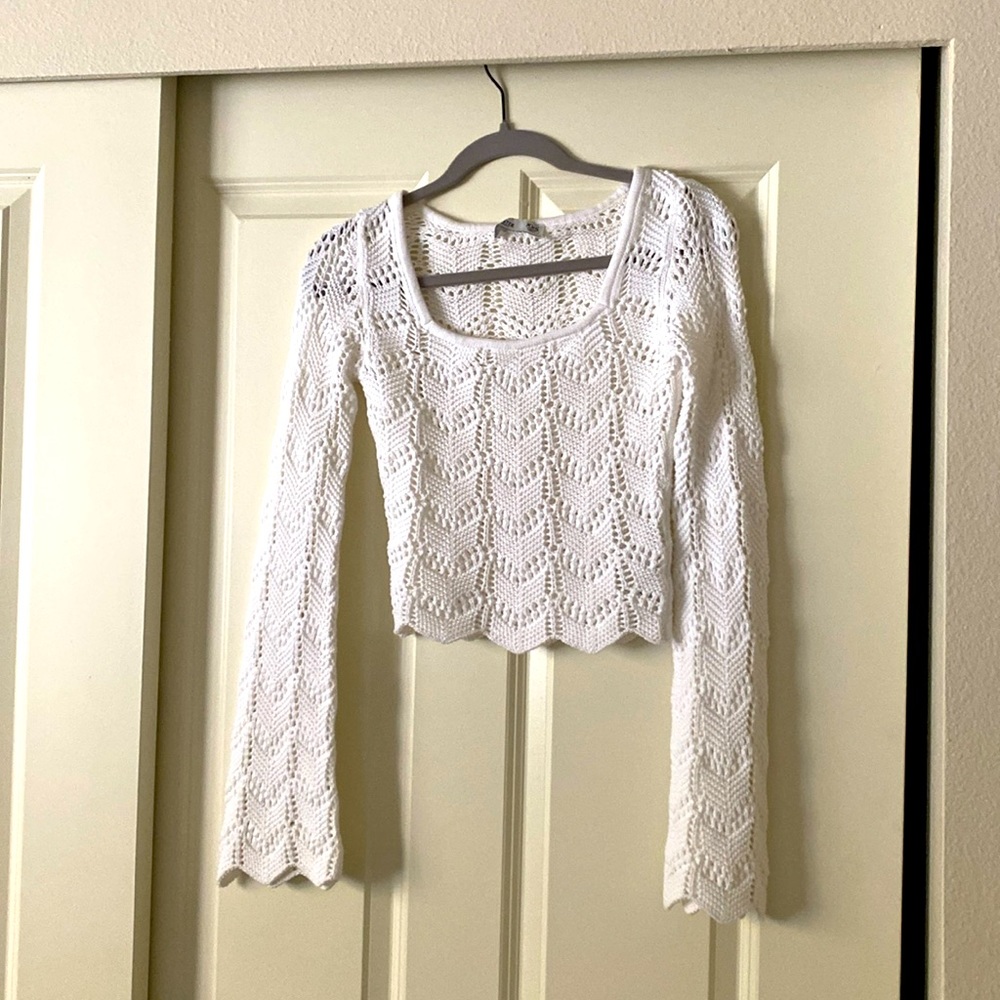 Hollister XXS Crochet Long Sleeve
